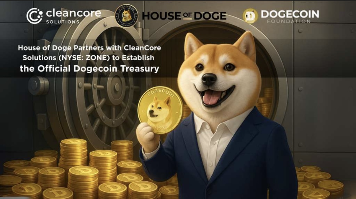SPONSORED! CleanCore Acquires Additional 100 Million DOGE...