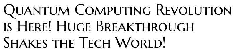 First, let’s talk quantum computing