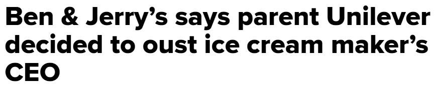 Ben & Jerry's SAVAGELY