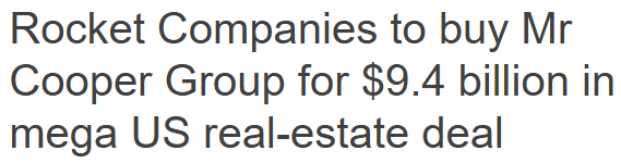 Rocket Acquires Mr. Cooper