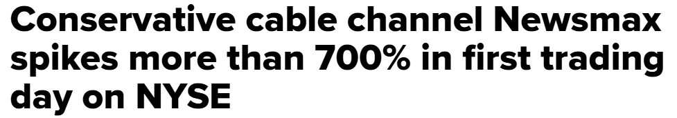 Newsmax IPO Erupts