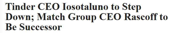 Tinder CEO