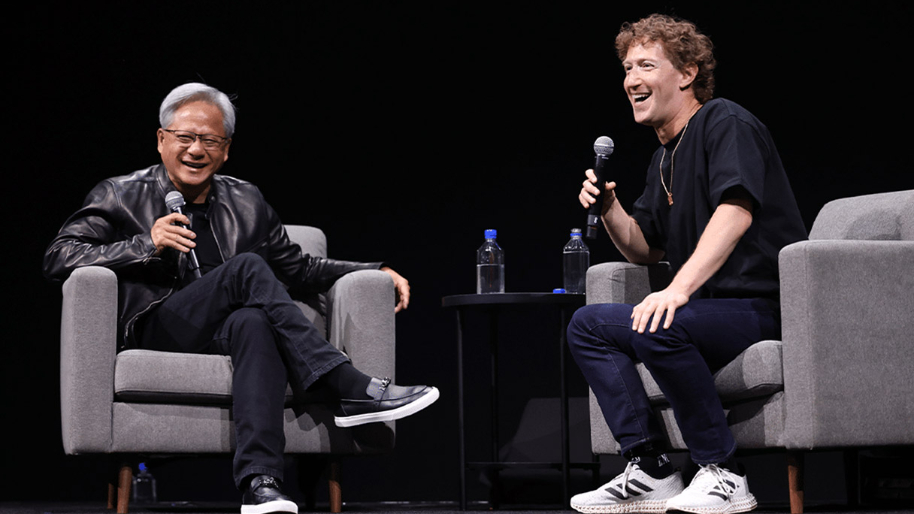 Zuck and Huang’s Awkward AI Chat: Lizard Allegations and Nvidia Stock Sell-Off Continue