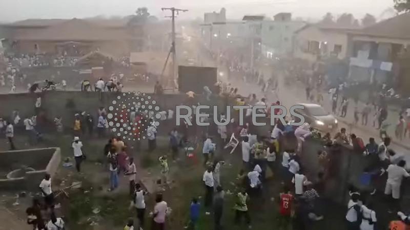 Guinea stadium crush kills 56 people after disputed refereeing decision