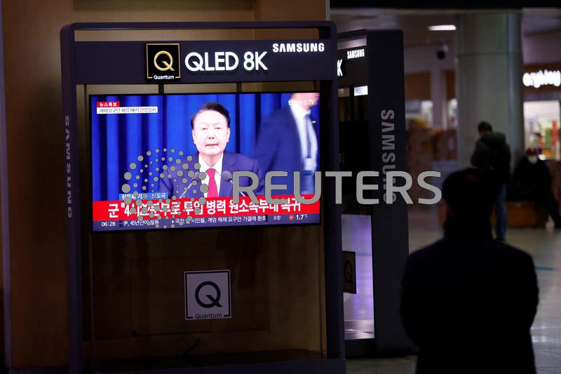 South Korea stocks slide as President Yoon's failed martial law bid stokes turmoil