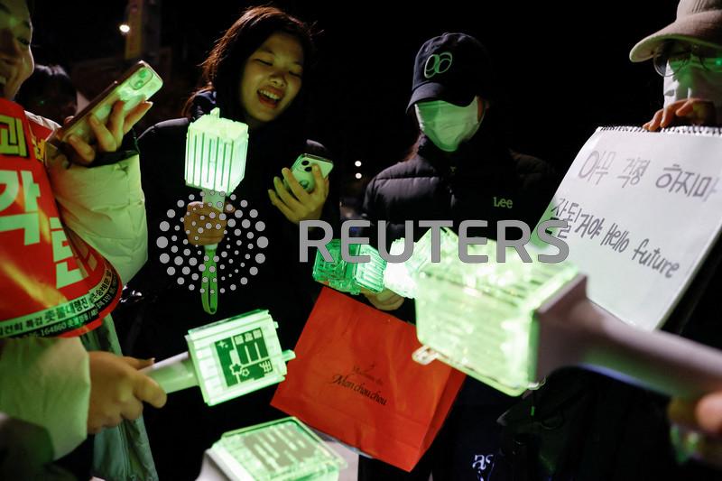 K-pop light sticks fire up impeachment protests in South Korea