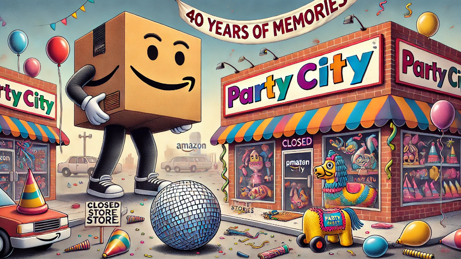 Amazon Crashes Another Party… Party City Closes All 800 Stores After 40 Years of Nostalgic Memories