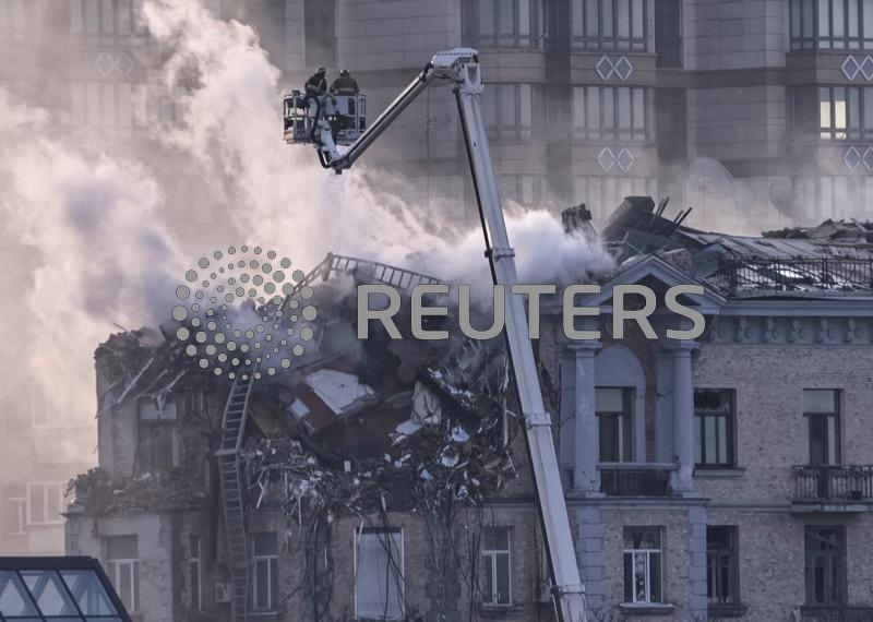 One killed in Russian drone strike on Kyiv, officials say