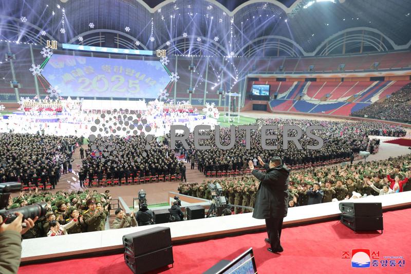 North Korea's Kim Jong Un attends New Year's celebrations with daughter, KCNA reports