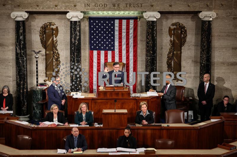 Trump's Republicans reelect Mike Johnson US House Speaker despite dissent