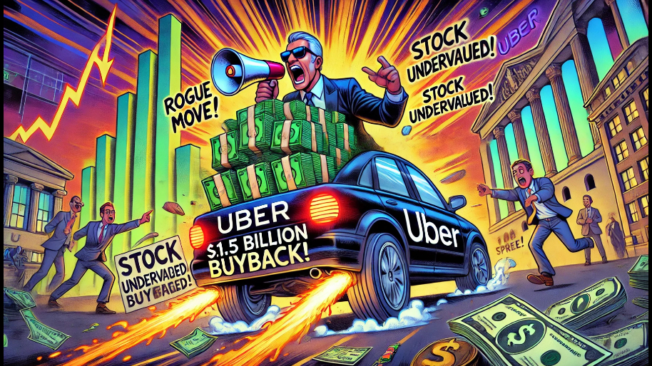 Uber Goes Rogue With Wild $1.5 Billion Stock Buyback Spree - CEO Declares Stock “Undervalued”