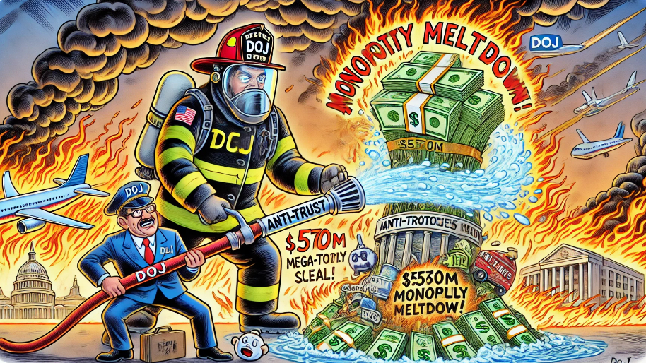 DOJ Crashes $570M Mega-Monopoly Deal, Travel Firm’s Consolidation Scheme Goes Down in Flames…