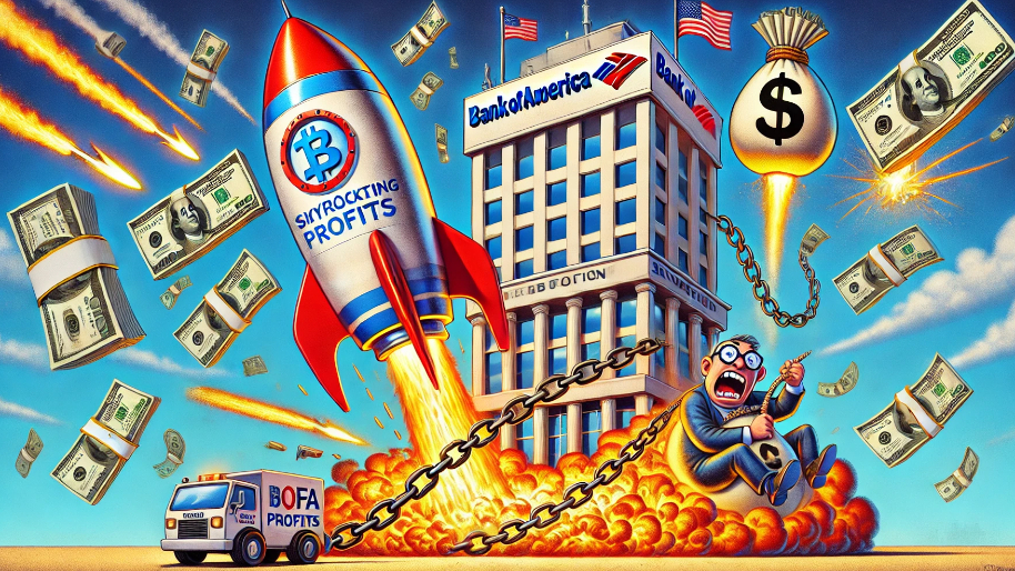 BofA’s Miraculously DOUBLES Profits, Stock Rockets (But That $100 Billion Weight Isn’t Budging)