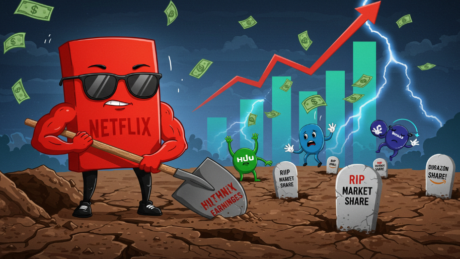 Netflix Puts Rival Streamers 6 Feet Under with Earth-Shattering Q4 Earnings