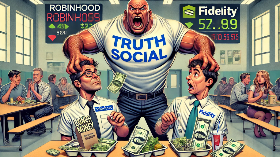 After Making Huge Accusations… Trump’s Platform Is Gunning for Robinhood and Fidelity's Lunch Money