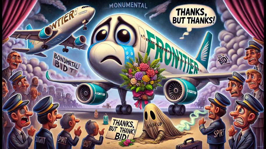 Frontier Airlines Ruthlessly REJECTED And Ghosted By Bankrupt Spirit After Monumental Bid…