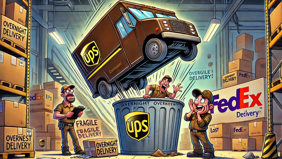 The Final Tally: UPS Gets Overnighted to the Trash