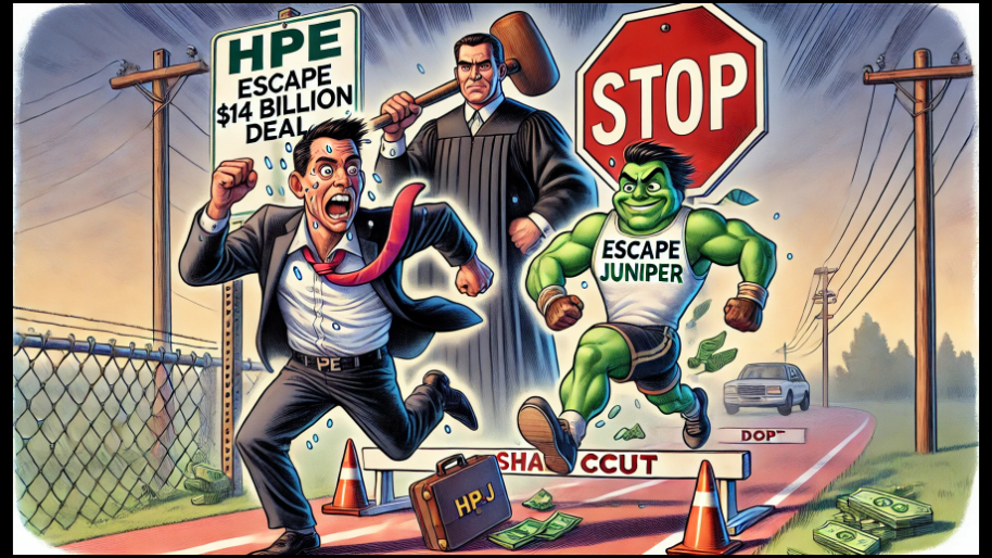 HPE's Desperate $14 Billion Shortcut To Avoid Being Crushed By Juniper Backfires Big Time–Thanks DOJ