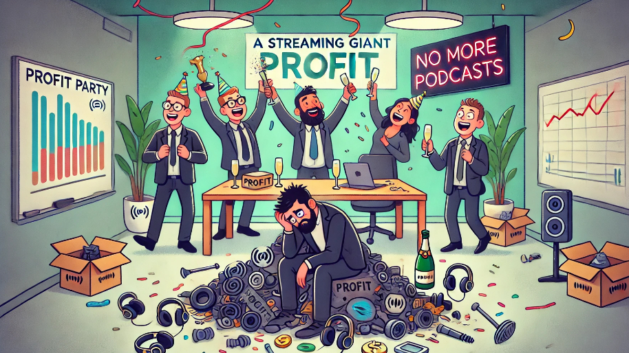 This Streaming Giant Finally Made a Profit for The First Time EVER… By Dropping Podcasts?