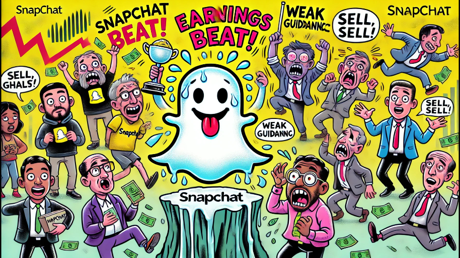 Snapchat FINALLY Delivers A Rare Earnings Beat But Guidance Has Traders Yeeting Shares Left & Right