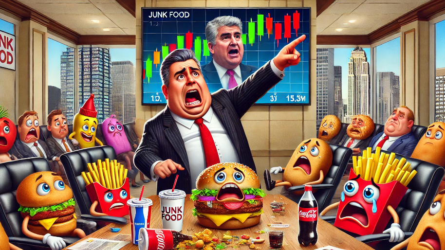 Junk Food CEO Hints a Controversial Politician Is Wrecking Their Business (And Stock Price)