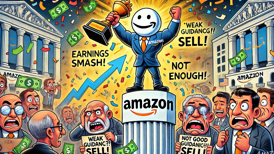 Amazon Obliterates Expectations But Investors Cry Foul Over Weak CEO Statement—Because, Of Course…