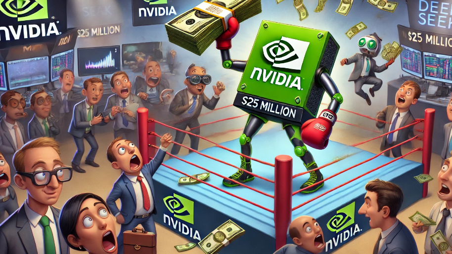 Nvidia Claps Back at DeepSeek with $25M Wager… Traders Run to Self-Driving Stock