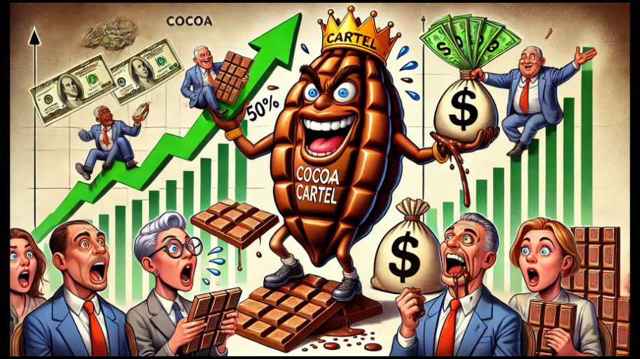 Cocoa Cartel Jacks Up Chocolate Prices By 30%-50%, While These Two Stocks Laugh All The Way to Bank…