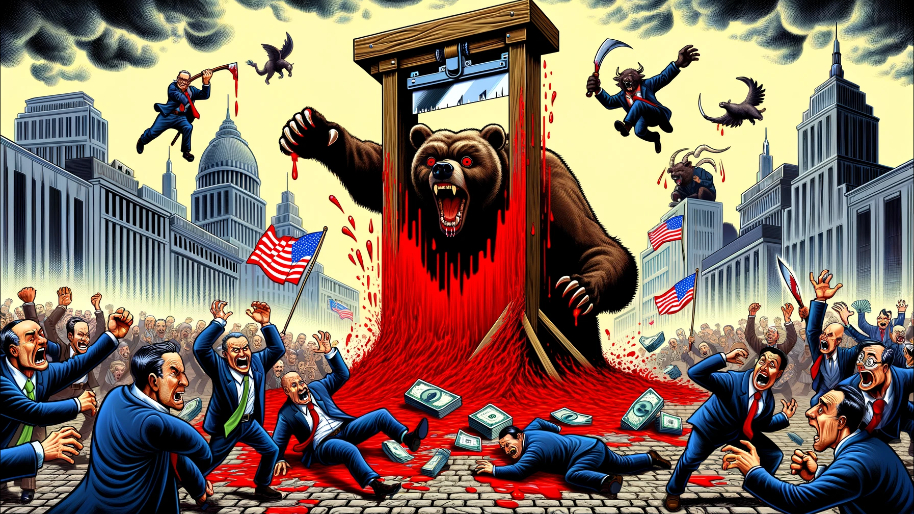 The Final Tally: Bloody Friday Massacre, Dow Plunges 700 Points As Bulls Get Slaughtered...