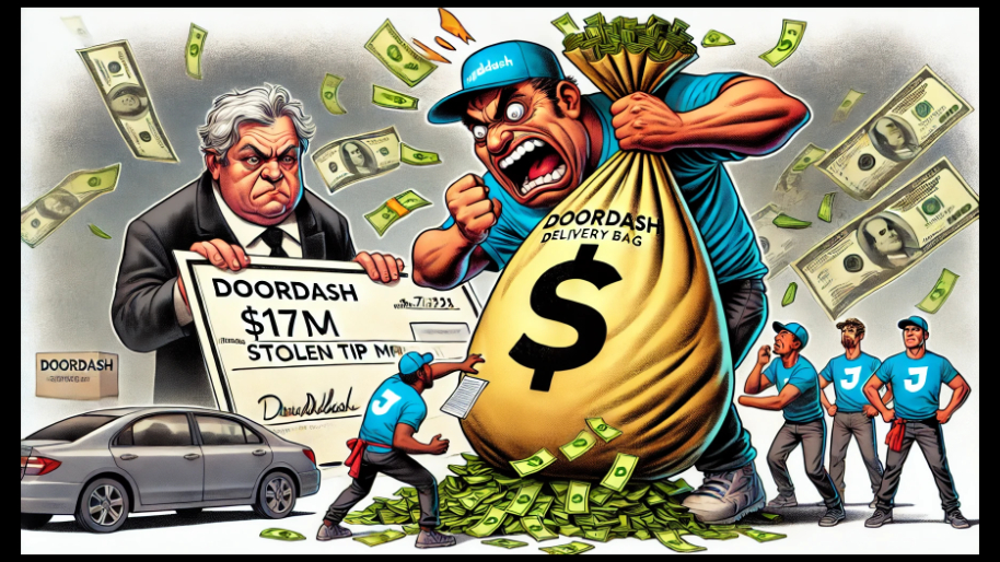DoorDash's Wage Scam Exposed - Forced to Write $17M Check After Brazenly Scamming Tips…