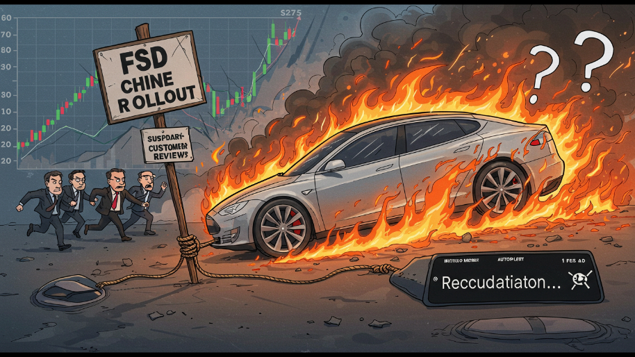 Tesla Gets Burned at the Stake with Horrific FSD Rollout in China—Investor Confidence Implodes…