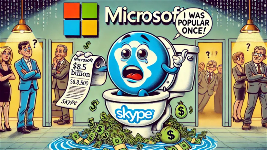 Microsoft Bought Skype for $8.5 Billion… Now It’s Flushing It Down the Drain
