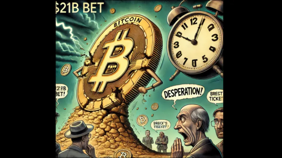 The Clock is Ticking with Michael Saylors Latest $21 Billion Bet Wreaking of Desperation…