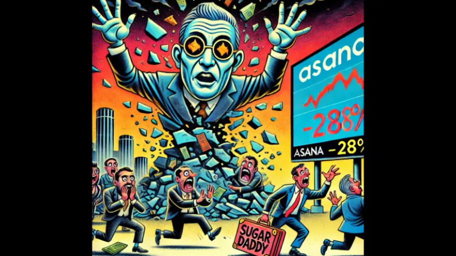 NEW: Asana Loses Its Sugar Daddy as Moskovitz Quits, Stock Implodes - 28% as Investors Panic…