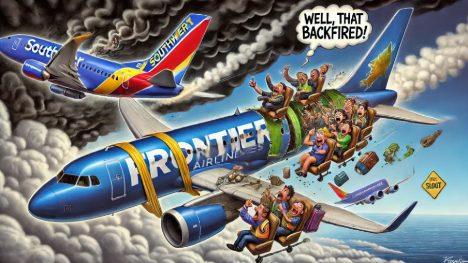 Down 36%, Frontier Airlines Takes a Shot at Southwest in a Desperate Move (It Backfires)