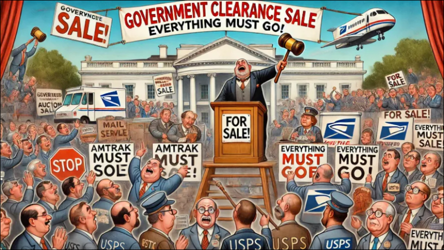 First Amtrak, Then USPS… Trump & Musk Are Putting Government Services on the Auction Block