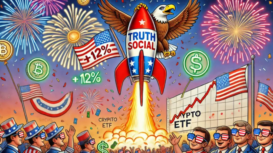 Truth Social Jumps 12% After Teasing Another Crypto Partnership for Patriotic ETFs