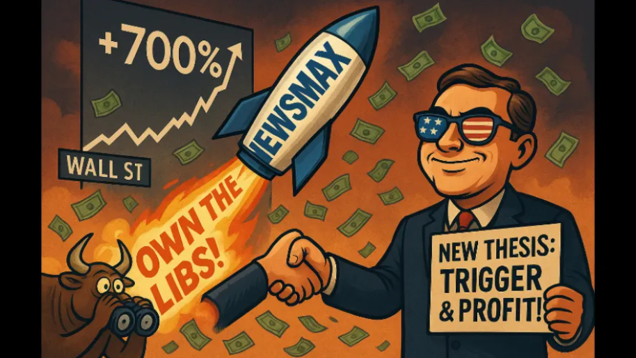 Newsmax IPO Erupts 700% As “Owning the Libs” Suddenly Becomes a Viable Investment Thesis…