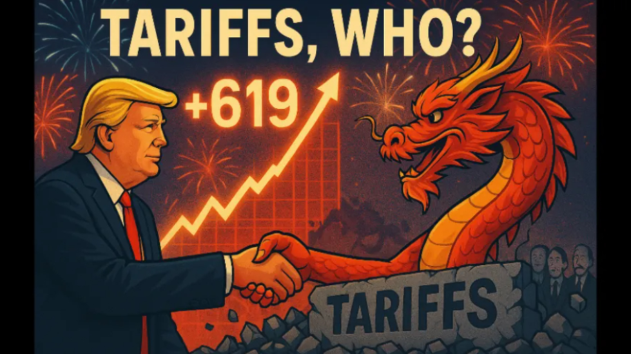 The Final Tally: Tariffs, Who? Dow Surges 619 Points on Trump-China Optimism…