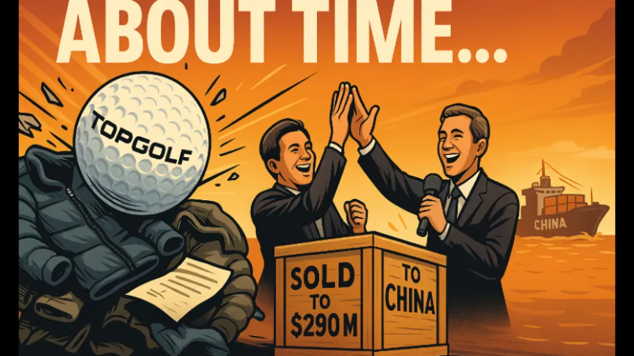 TopGolf Offloads German Outerwear Disaster to Chinese Conglomerate for $290 Million—About Time…