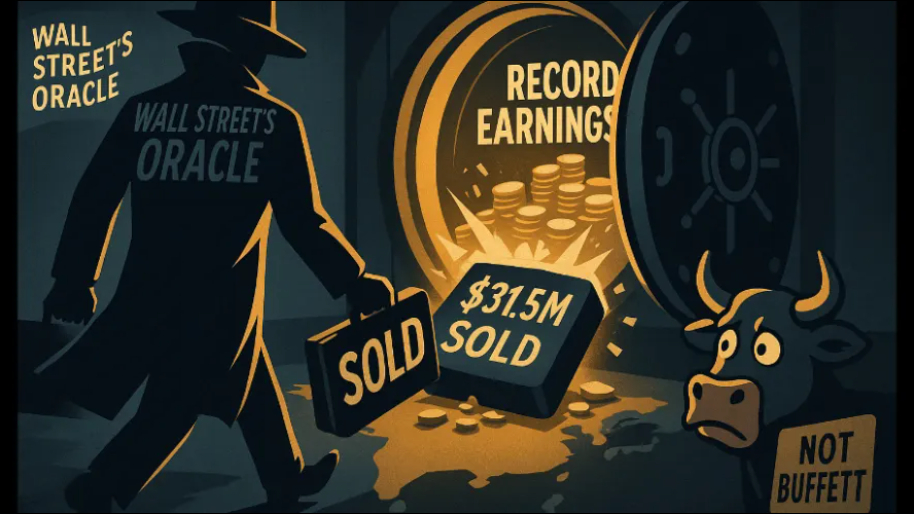Wall Street’s Oracle Just Dumped $31.5 Million Right After Record Earnings, Why? (It's Not Buffet)