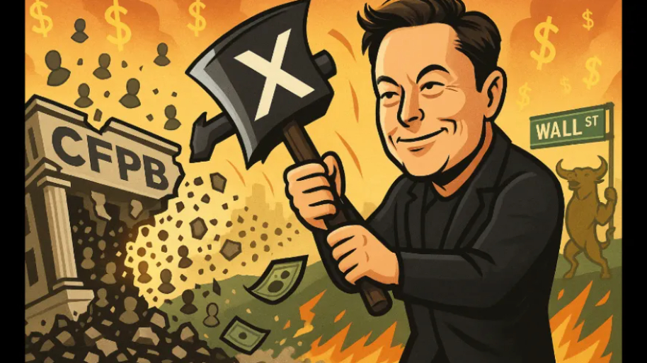 The CFPB Gets DELETED After Elon Axe’s 1,400 Employees—Wall Street Couldn’t Be Happier…