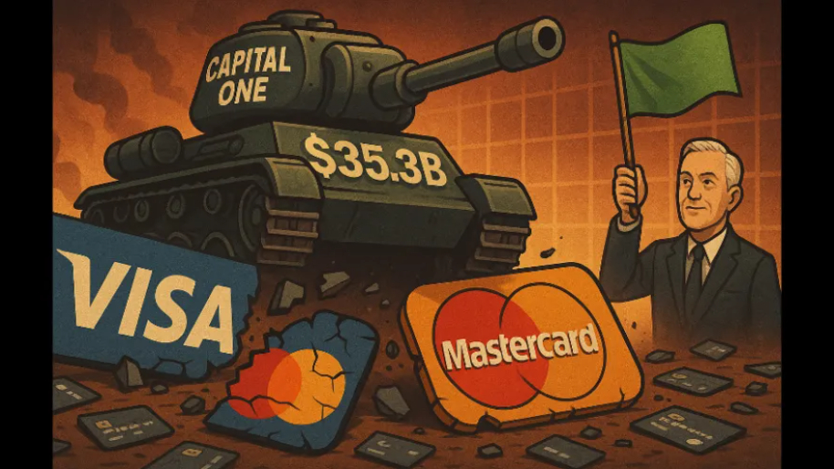 The Federal Reserve Officially Approves Capital One’s $35.3 Billion Attack on Visa and Mastercard…