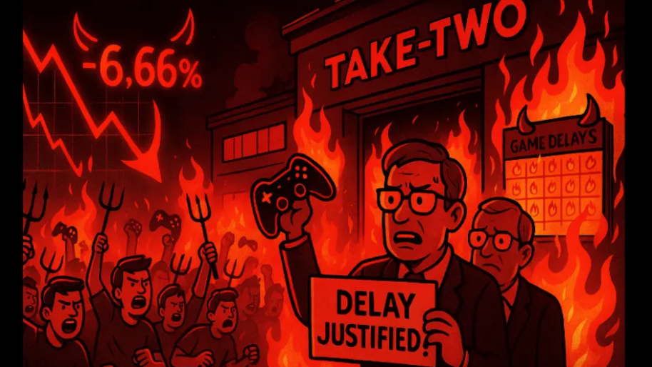 Take-Two Plummets Exactly 6.66% As Market Punishes Company for Torturing Consumers With Delay…