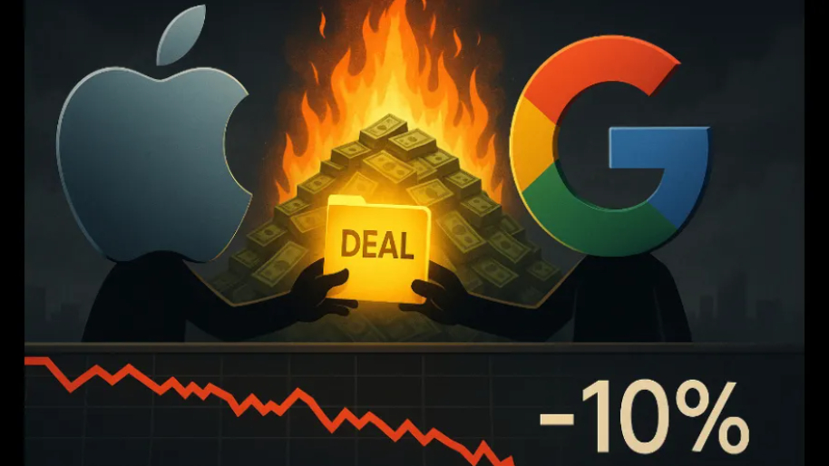 Apple’s Betrayal on Google Lights $175 Billion on Fire—Share’s Crater 10%