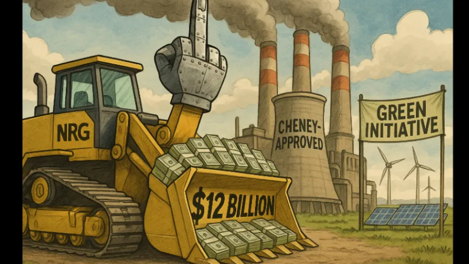 NRG Buys $12Bln Worth of Dick Cheney-Approved Power Plants, Posting Middle Finger to Tree Huggers...