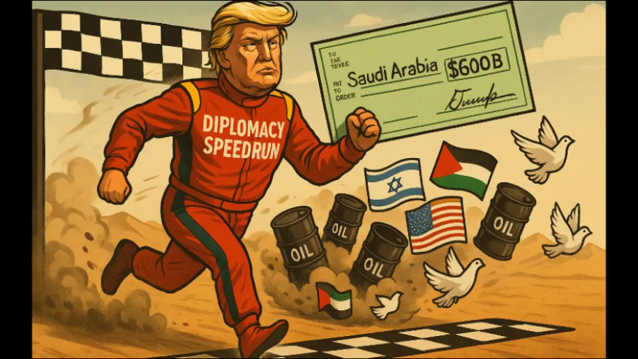 Trump Speedruns Middle East Diplomacy, Returns With Saudi Checkbook and $600Bln…