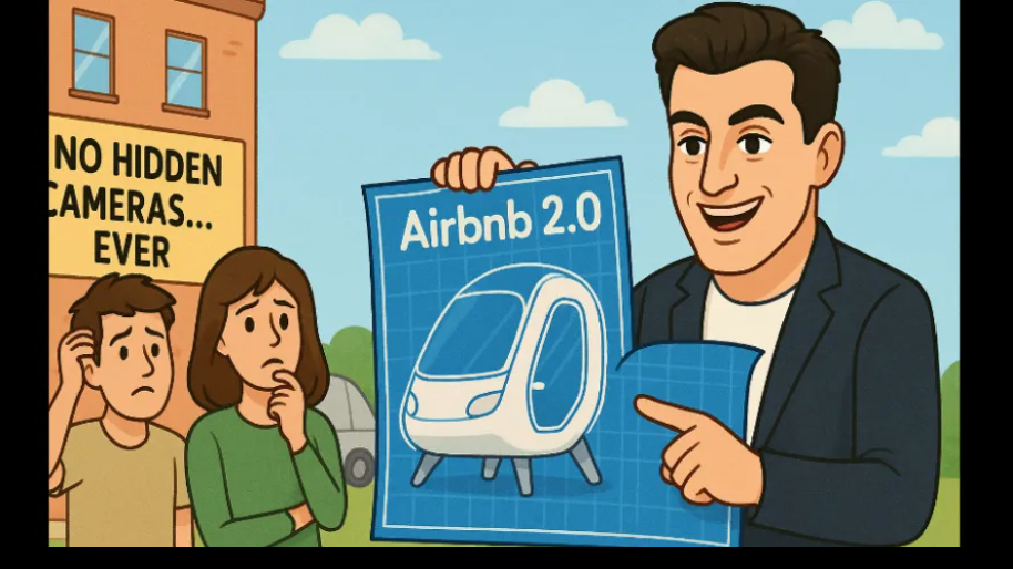 Brian Chesky Reinvents Airbnb, Forgets Hotels Already Exist and Don’t Have Hidden Cameras…