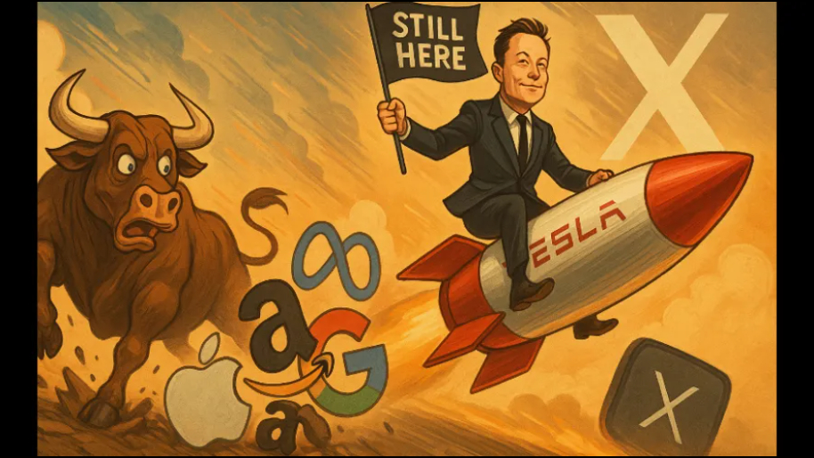 The Final Tally: Market's Humbled As Tech Fumbles, Tesla Surges As Elon Promises to Stay...