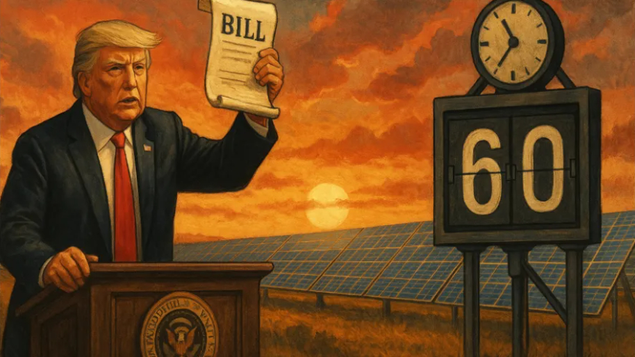 Trump’s “One Big Beautiful Bill” is Putting a 60-Day Countdown on America’s Solar Future